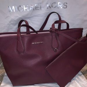 Michael Kors Reversible Tote with wristlet